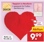 Aktuelles Teppich in Herzform Angebot bei Netto Marken-Discount in Wuppertal ab 9,99 €