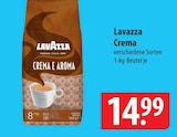 Crema im Angebot bei famila Nordost in Stralsund Crema Angebote von Lavazza bei famila Nordost Stralsund für 14,99 €