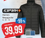 Herren-Steppjacke Angebote von Icepeak bei Kaufhaus Stolz Rostock für 39,99 €