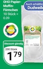 Papier-Muffin-Förmchen von OHO für 1,79 € bei GLOBUS im Angebot Papier-Muffin-Förmchen von OHO im aktuellen GLOBUS Prospekt