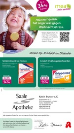 mea - meine apotheke Apotheken Prospekt der aktuellen Woche mit 4 Seiten, gültig von 01.12.2025 bis 31.12.2025, in Schwarzenbach und Umgebung Aktueller mea - meine apotheke Apotheken Prospekt in Schwarzenbach und Umgebung, "Unsere Dezember-Angebote" mit 4 Seiten, 01.12.2025 - 31.12.2025