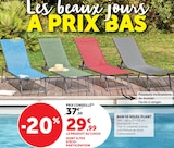 Bain de soleil pliant en promo chez Super U Clermont-Ferrand à 29,99 €