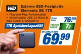 Externe SSD-Festplatte Elements SE 1TB Angebote von WD bei expert Göttingen für 69,99 €