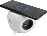 Bloc compact 3 prises 16A avec chargeur à induction - CARREFOUR à 18,39 € dans le catalogue Carrefour