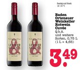 Rotwein Cuvée Angebote von Baden Ortenauer Weinkeller bei E center Offenbach für 3,49 €
