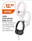 KOPFHÖRER MDR-ZX 110 von Sony im aktuellen Müller Prospekt für 12,99 €