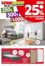Aktueller Sparkauf Möbel & Einrichtung Prospekt in Obersulm und Umgebung, "...der Möbel-Discounter!" mit 8 Seiten, 27.04.2026 - 09.05.2026