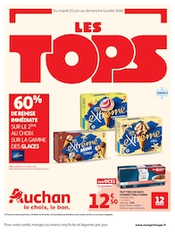Prospectus Auchan Hypermarché : «LES TOPS» avec 28 pages, 23/06/2026 - 05/07/2026 Catalogue Auchan Hypermarché en cours à Villefagnan et aux alentours : «LES TOPS» avec 28 pages, valable du 23/06/2026 au 05/07/2026