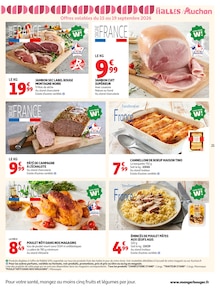 Promotion Volaille dans le prospectus Auchan Hypermarché, valable du 15/09/2026 au 27/09/2026 Promo Volaille dans le catalogue Auchan Hypermarché du moment à la page 21