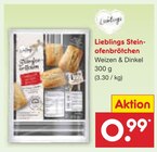 Aktuelles Lieblings Steinofenbrötchen Weizen Angebot bei Netto Marken-Discount in Mainz ab 0,99 €