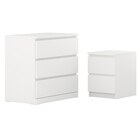 Schlafzimmermöbel 2er-Set weiß Angebote von MALM bei IKEA Neubrandenburg für 119,98 €