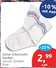 Socken von alster elbe budni für 2,99 € bei budni im Angebot Socken von alster elbe budni im aktuellen budni Prospekt