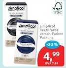 Textilfarbe von simolicol im aktuellen budni Prospekt