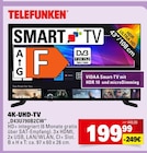 4K-UHD-TV im Angebot bei Marktkauf in Stuttgart 4K-UHD-TV Angebote von TELEFUNKEN bei Marktkauf Stuttgart für 199,99 €