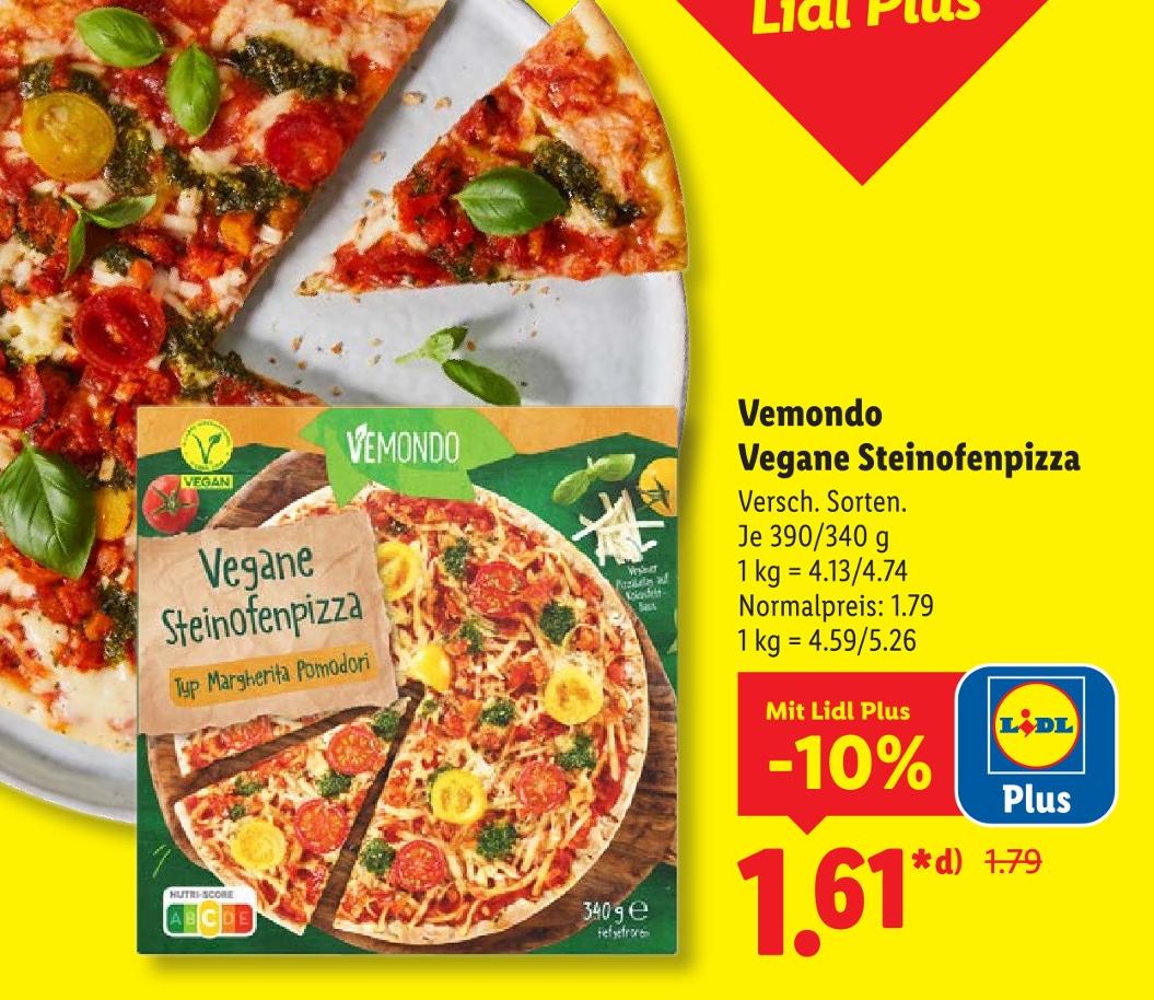 Vegane Steinofenpizza