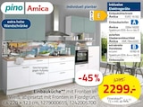 Einbauküche Angebote von pino, Amica bei ROLLER Kempen für 2.299,00 €