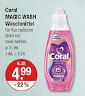 MAGIC WASH Waschmittel von Coral im aktuellen V-Markt Prospekt für 4,99 €