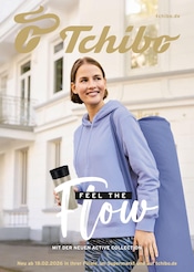 Tchibo im Supermarkt Prospekt für Berlin der aktuellen Woche, gültig von 16.02.2026 bis 21.02.2026 Aktueller Tchibo im Supermarkt Berlin Prospekt "FEEL THE Flow" mit 1 Seite