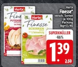 Schinken im EDEKA Prospekt Finesse Putenbrust von Herta im aktuellen EDEKA Prospekt für 1,39 €