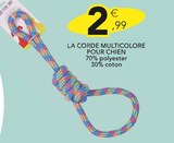 La corde multicolore pour chien dans le catalogue Stokomani