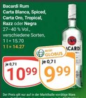 Rum Carta Blanca Angebote von Bacardi bei GLOBUS Hoyerswerda für 9,99 €