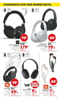 Promo Écouteurs dans le catalogue Hyper U du moment à la page 83