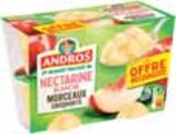 Dessert Fruité avec Morceaux Offre Découverte Nectarine Blanche - Andros dans le catalogue Intermarché Express