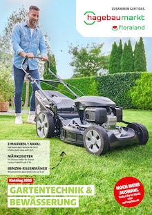 Rasenmäher im Hagebaumarkt Prospekt "Gartentechnik & Bewässerung" mit 56 Seiten (Oberhausen)