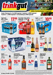 Aktueller Trinkgut Getränkemärkte Prospekt in Manching und Umgebung, "Aktuelle Angebote" mit 4 Seiten, 22.12.2025 - 27.12.2025