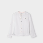 La Halle Mende - Promo Chemise col mao gaze de coton blanc garçon Promo Chemise col mao gaze de coton blanc garçon à 11,19 € dans le catalogue La Halle à Mende