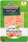 Geflügel Mortadella im Angebot bei REWE in Ibbenbüren Geflügel Mortadella Angebote von Wiesenhof bei REWE Ibbenbüren für 1,29 €