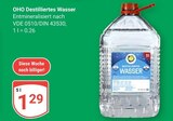 Destilliertes Wasser im Angebot bei GLOBUS in Kaiserslautern Destilliertes Wasser Angebote von OHO bei GLOBUS Kaiserslautern für 1,29 €