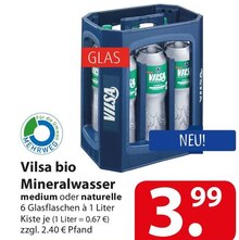 Vilsa bio Mineralwasser bei famila Nordost in Garbsen Vilsa bio Mineralwasser im Angebot bei famila Nordost Garbsen für 3,99 €
