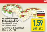 Allgäuer Rahm Torte im Angebot bei diska in Hof Allgäuer Rahm Torte Angebote von Käserei Champignon bei diska Hof für 1,59 €