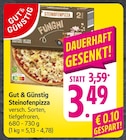 EDEKA Stegen - Steinofenpizza Angebot im Prospekt Steinofenpizza bei EDEKA im Stegen Prospekt für 3,49 €