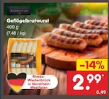 Aktuelles Geflügelbratwurst Angebot bei Netto Marken-Discount in Osnabrück ab 2,99 €