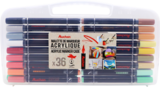 PACK DE 36 MARQUEURS ACRYLIQUES - AUCHAN - Auchan Hypermarché à Périgueux PACK DE 36 MARQUEURS ACRYLIQUES - AUCHAN en promo chez Auchan Hypermarché Périgueux à 9,99 €