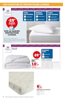 Promo Protège-Oreiller dans le catalogue Super U du moment à la page 10