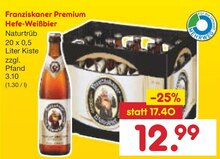 Premium Hefe-Weißbier bei Netto Marken-Discount in Kamp-Lintfort Premium Hefe-Weißbier im Angebot bei Netto Marken-Discount Kamp-Lintfort für 12,99 €