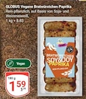Vegane Bratwürstchen Paprika von GLOBUS für 1,59 € bei GLOBUS im Angebot Vegane Bratwürstchen Paprika von GLOBUS im aktuellen GLOBUS Prospekt