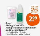 Aktuelles ökologischer WC-Reiniger oder Bleichkomplex und Fleckentferner Angebot bei tegut in Darmstadt ab 2,99 €