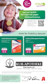 mea - meine apotheke Prospekt der Woche "Unsere Dezember-Angebote" Seite 1, 01.12.2025 bis 31.12.2025 für Stuttgart Aktueller mea - meine apotheke Prospekt "Unsere Dezember-Angebote" Seite 1 von 4 Seiten für Stuttgart