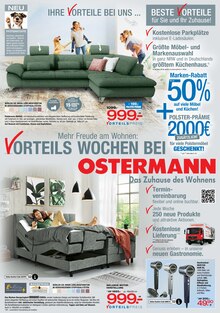Bett im Ostermann Prospekt "Mehr Freude am Wohnen - Vorteilswochen bei Ostermann" mit 12 Seiten (Bonn)