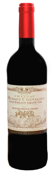 Saint-Valentin - Château Musset dans le catalogue Monoprix A.O.P. Saint-Émilion Grand Cru Chevalier rouge - Château Musset à 9,24 € en promo chez Monoprix