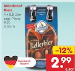 Biere Angebote von Mönchshof bei Netto Marken-Discount Neu-Ulm für 2,99 €