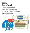 Tasty Snacks im V-Markt Prospekt Tasty Snacks von Wasa im aktuellen V-Markt Prospekt für 1,99 €