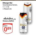Aktuelle Bitburger Angebote bei GLOBUS in Gießen Aktuelles Bitburger Angebot bei GLOBUS in Gießen ab 0,89 €
