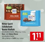 Ritter Sport Schokolade Angebote bei famila Nordost Gifhorn für 1,11 €