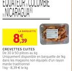 Crevettes cuites - Intermarché à Lille Crevettes cuites en promo chez Intermarché Lille à 8,39 €