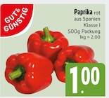 Aktuelles Paprika rot Angebot bei EDEKA in Regensburg ab 1,00 €